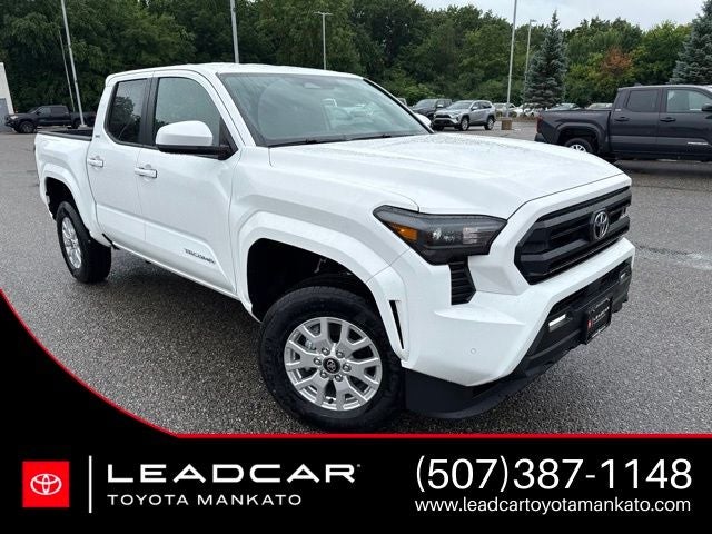 2026 Toyota Tacoma SR5 in Ice Cap — front three-quarter view