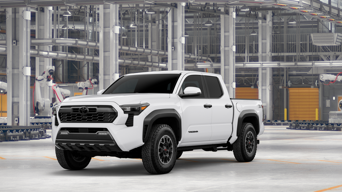 2026 Toyota Tacoma TRD Off-Road in Ice Cap — front three-quarter view