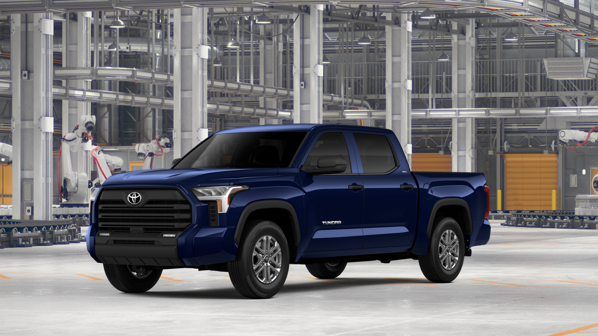 2026 Toyota Tundra SR5 in Blueprint — front three-quarter view