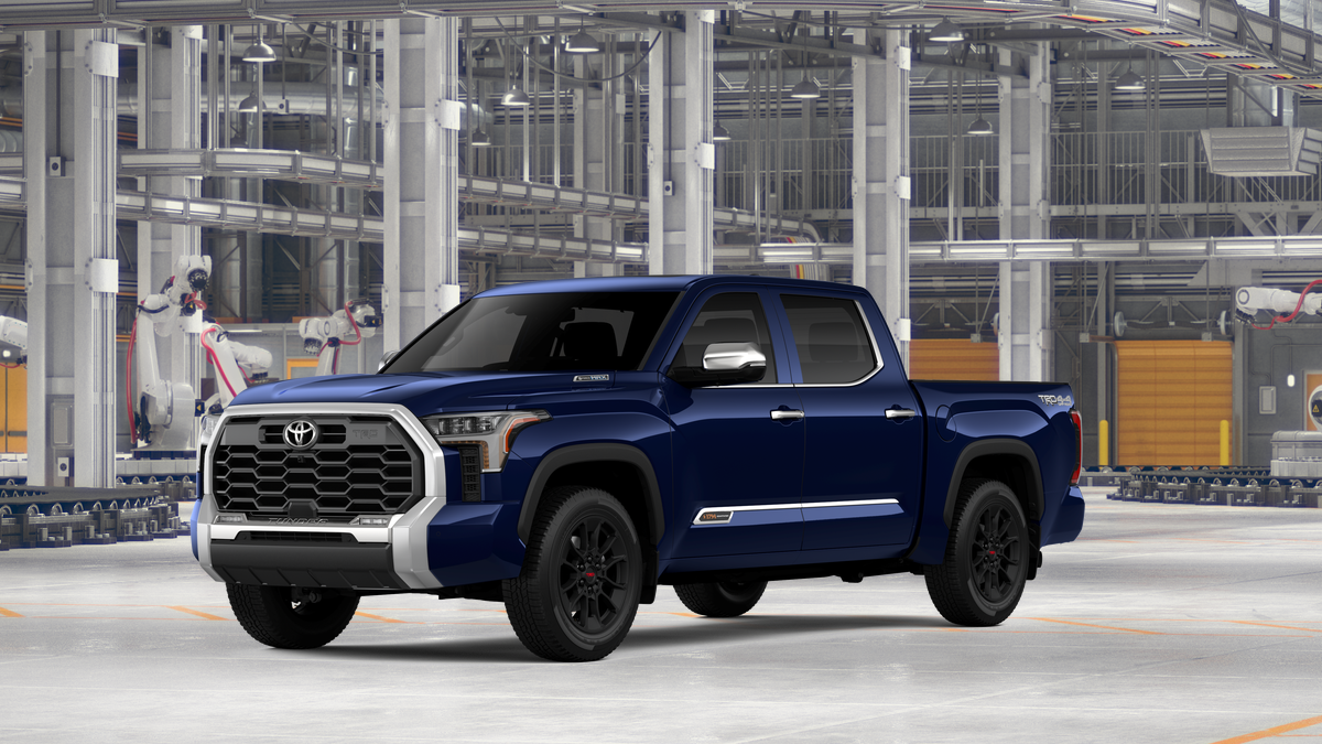 2026 Toyota Tundra i-FORCE MAX Tundra 1794 Edition in Blueprint — front three-quarter view