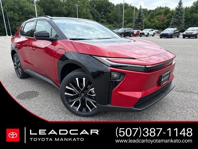 2026 Toyota bZ Limited in Supersonic Red With Midnight Black Metallic Roof <a role='button' class='viewDgDisclaimersButton'...