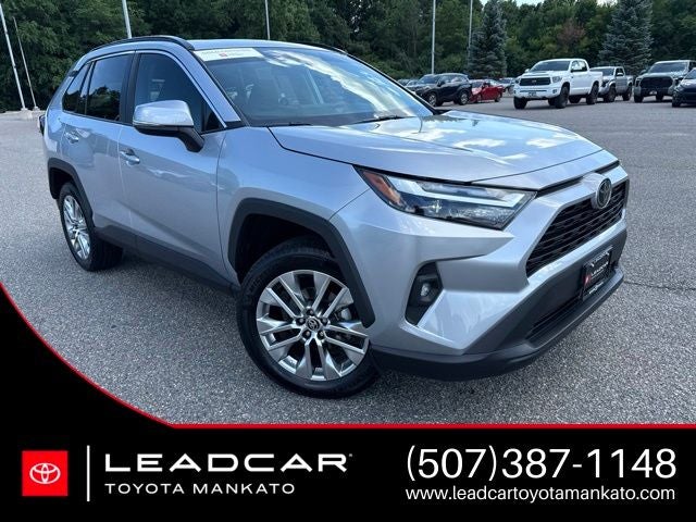 2024 Toyota RAV4 XLE Premium in Silver Sky Metallic — front three-quarter view