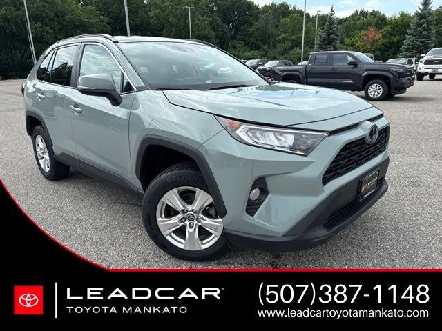 2021 Toyota RAV4 XLE in Lunar — front three-quarter view