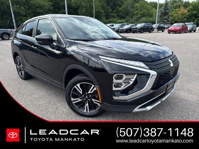 2024 Mitsubishi Eclipse Cross SE in Labrador Black Pearl — front three-quarter view